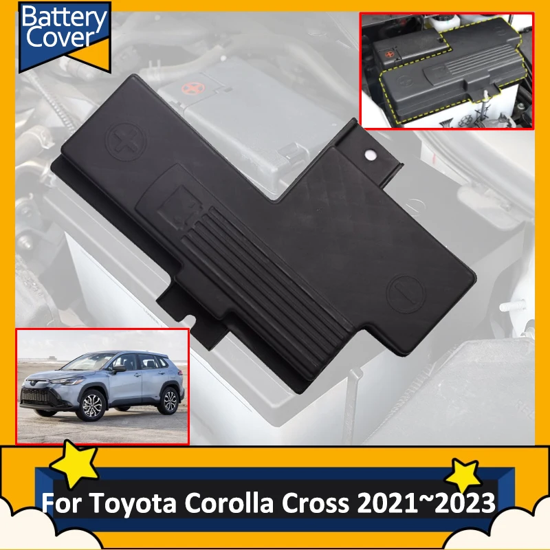 

for Toyota Corolla Cross XG10 2023 Accessories 2022 2021 Car Battery Covers Auto Protective Engine Box Flame Retardant Dust Pads