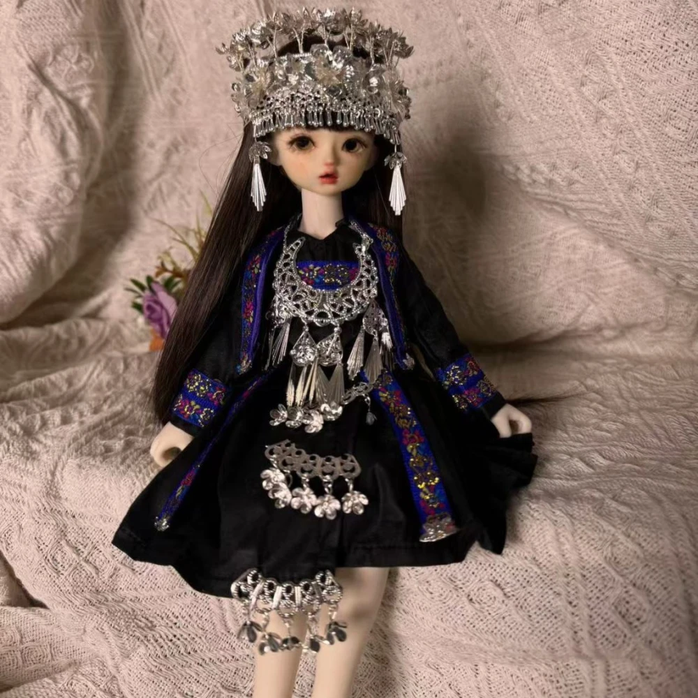 1/6 vestiti per bambole vestito per 30 cm bambola Bjd copricapo costumi etnici vestire ragazza giocattolo casa da gioco accessori per bambole di moda, senza bambola