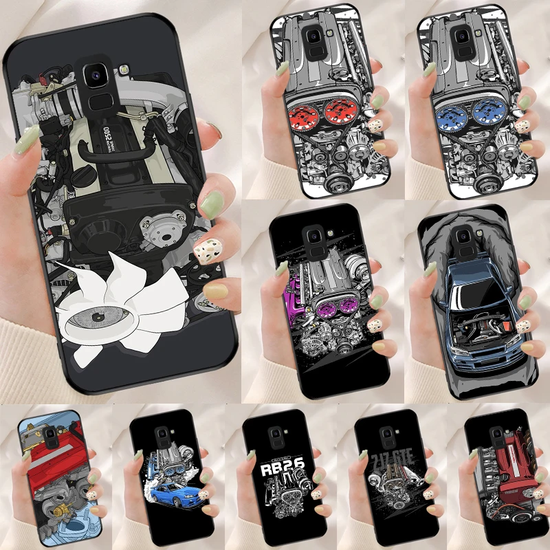 JDM Car RB26 Engine For Samsung Galaxy M21 M31 M11 M13 M33 M53 M16 M06 M12 M14 M15 M35 M55 M34 M54 M32 M52 Case