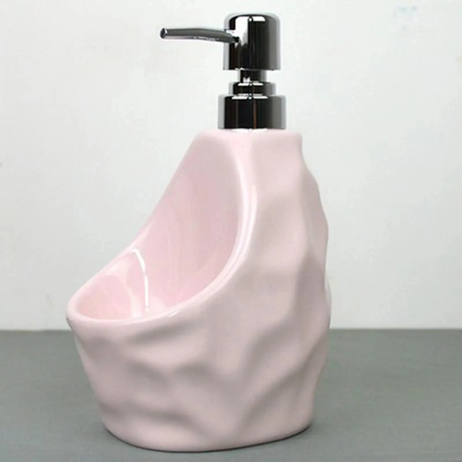 Pink Romantic Ceramic Wash Dispenser Lotion Bottle 1pc Multifunctional Soap Storage Box for Kitchen Shampoo Sink Countertop Rest