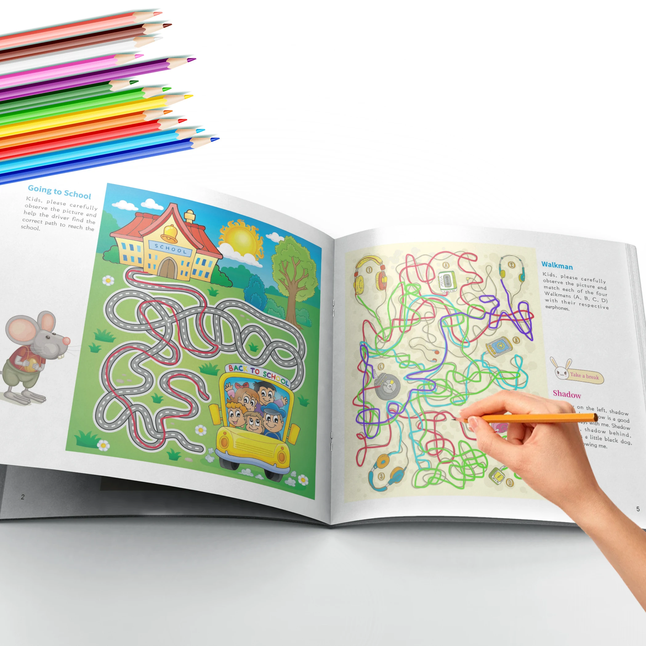 Interactive Maze Puzzle Book for Kids: Fun and Educational Adventures to Enhance Problem-Solving and Critical Thinking Skills