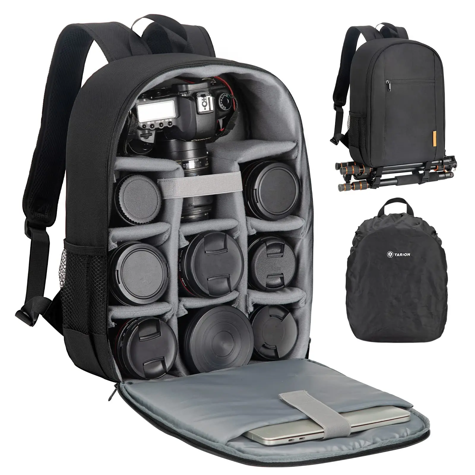 Backpack Camera Bag Professional Camera Backpack with Rain Cover Laptop Compartment Waterproof Photography Backpack