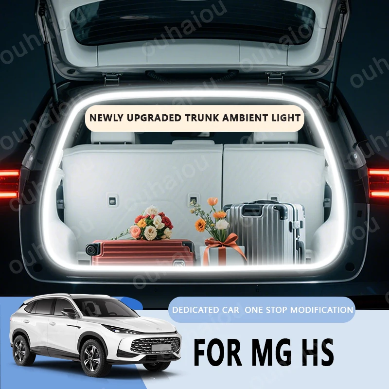 For MG HS Trunk Light Modification Light Atmosphere Lights White Warm White Rear Trunk LED Light Bar