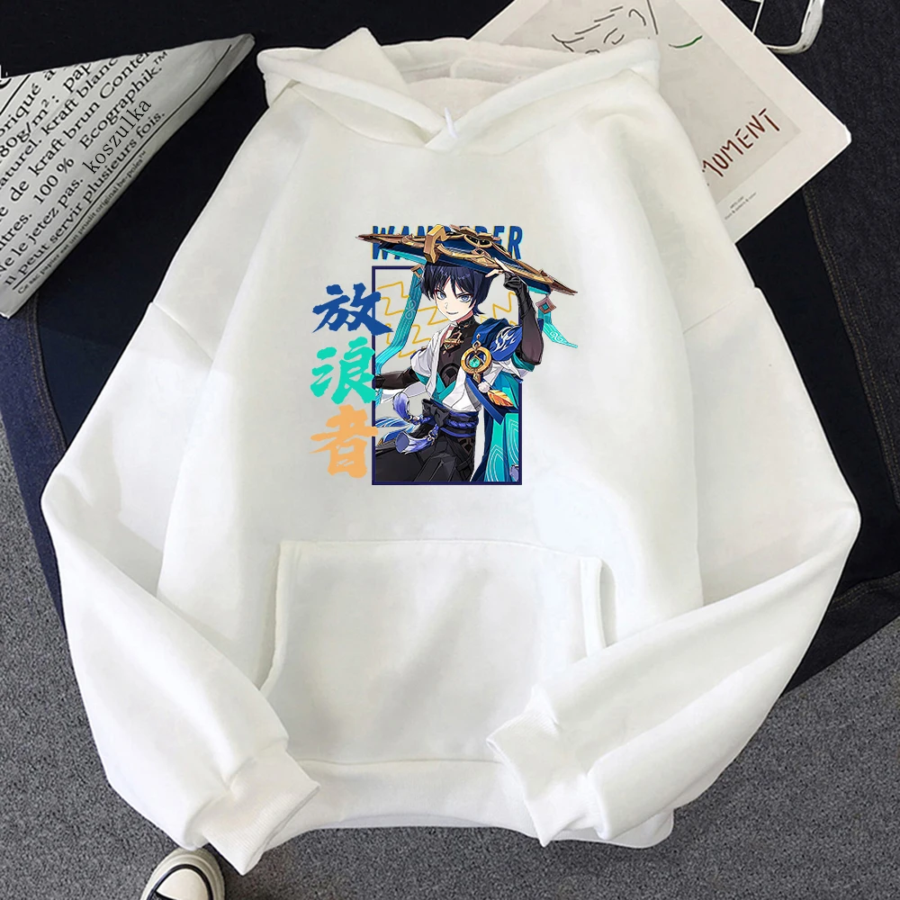 Genshin Impact Hoodie Women Harajuku Cartoon Graphic Unisex Hoodied Pullovers Fashion Woman Blouses 2023 Hoodies Y2k Clothes Top