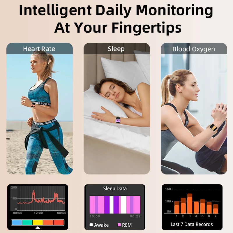 LIGE Nuovo 1.83 pollici Tipo-C Smartwatch Uomo Donna Sport Health Monitor BT Chiamata IP67 Torcia impermeabile Smart Watch per XIAOMI iOS