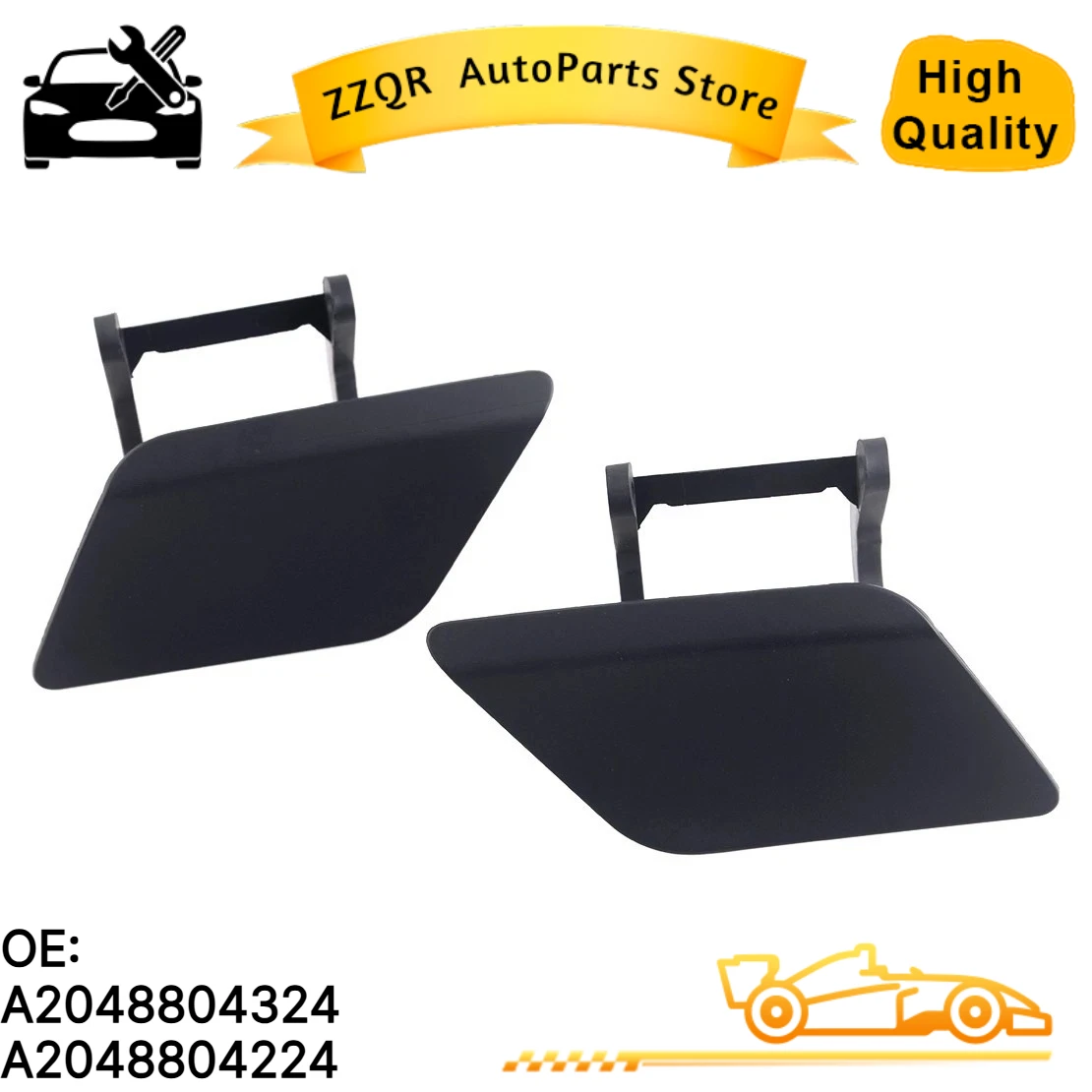 A2048804324 A2048804224 Front Headlight Washer Sprayer Nozzle Cylinder Jet Washer Cover Cap For Mercedes-Benz C-Class W204