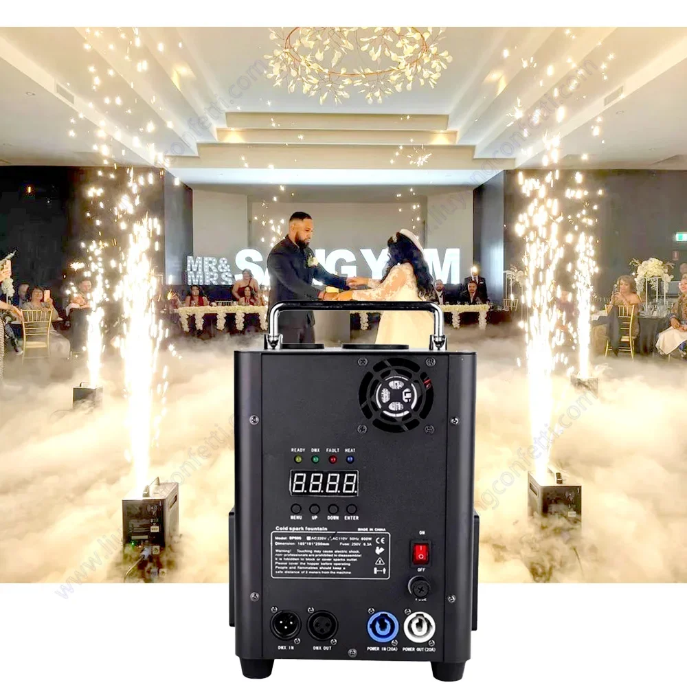 Cold Spark Machine Wedding Dmx512 Remote Control Cold Sparkler Stage Show 600W Effect Event Shown Concert Wedding Proposal Party