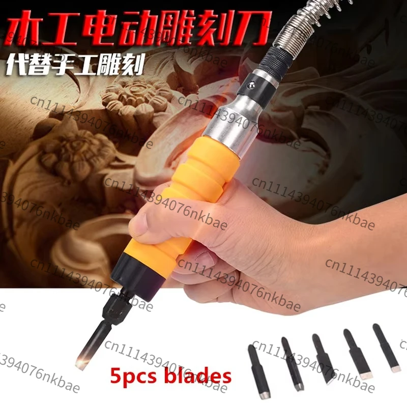 Multifunctional Woodworking Electric Chisel Router, Wood Engraving & Carving Machine for DIY Wood Craft