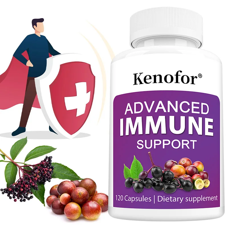 

Black Elderberry - Daily Immune Support Supplement To Help Maintain Health, Antioxidant Support - 120 Vegetarian Capsules