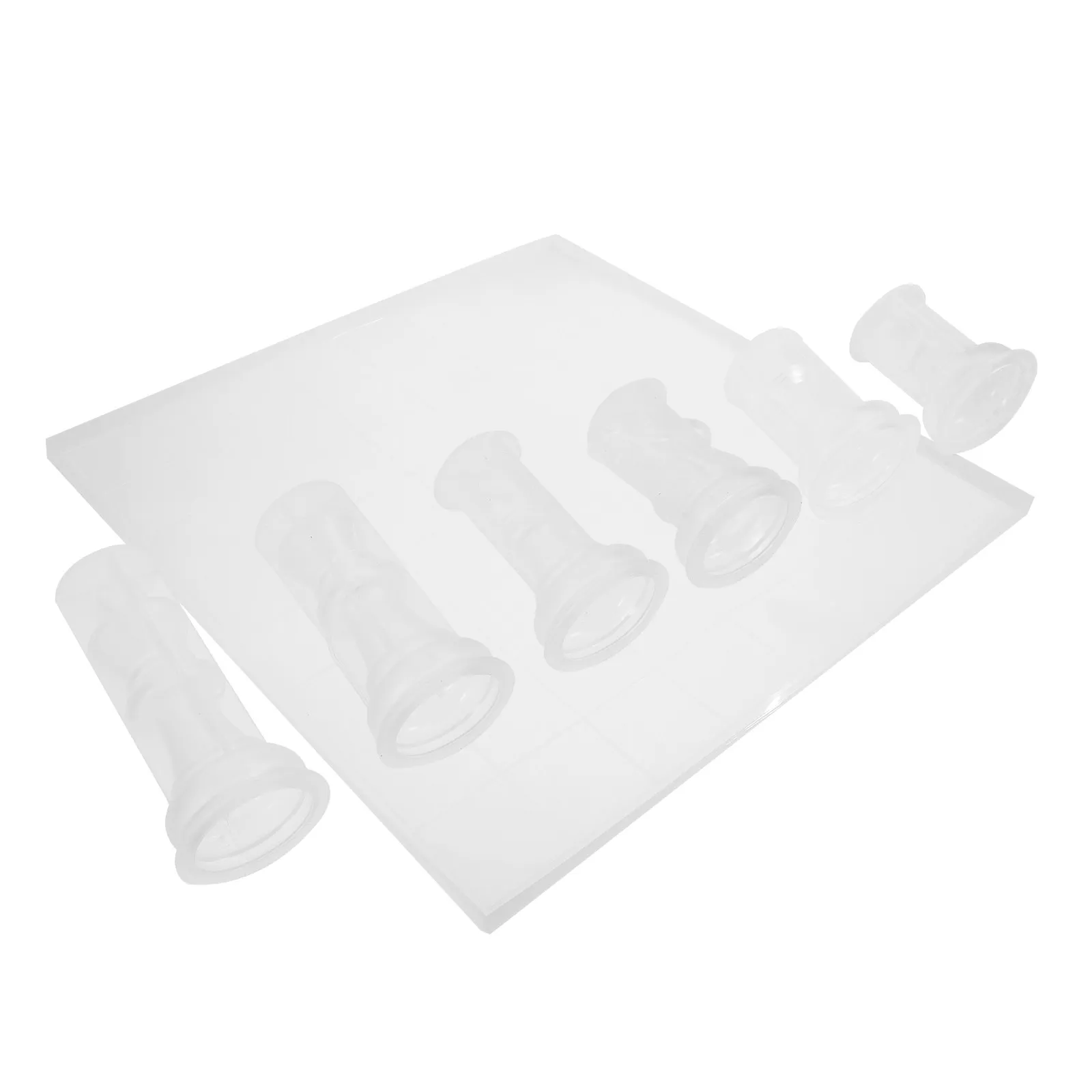 

1 Set Chess Piece Mold Silicone Flexible Reusable DIY Casting Chessboard Epoxy Mold Black White International Chess Crafts