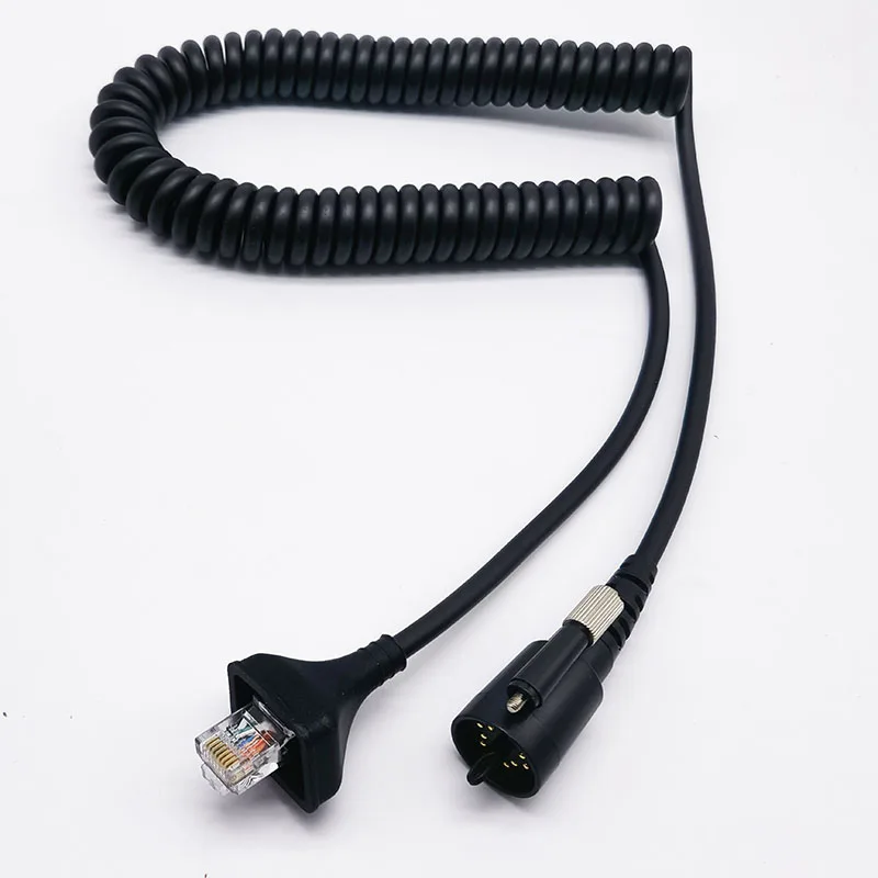 KMC-27 PTT Mic Microphone Replacement Cable Cord for Kenwood TK-690 TK-790 TK-890 TK-5710 TK-5810 TK-5910 Radio Walkie Talkie