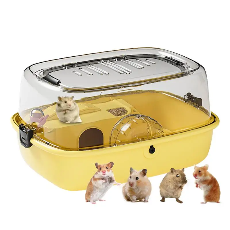 

Transparent Hamster Cage Home For Mice 43x30x25cm Awesome Arcade Hamster Home Castle durable Pet Breeding Box Supplies Products