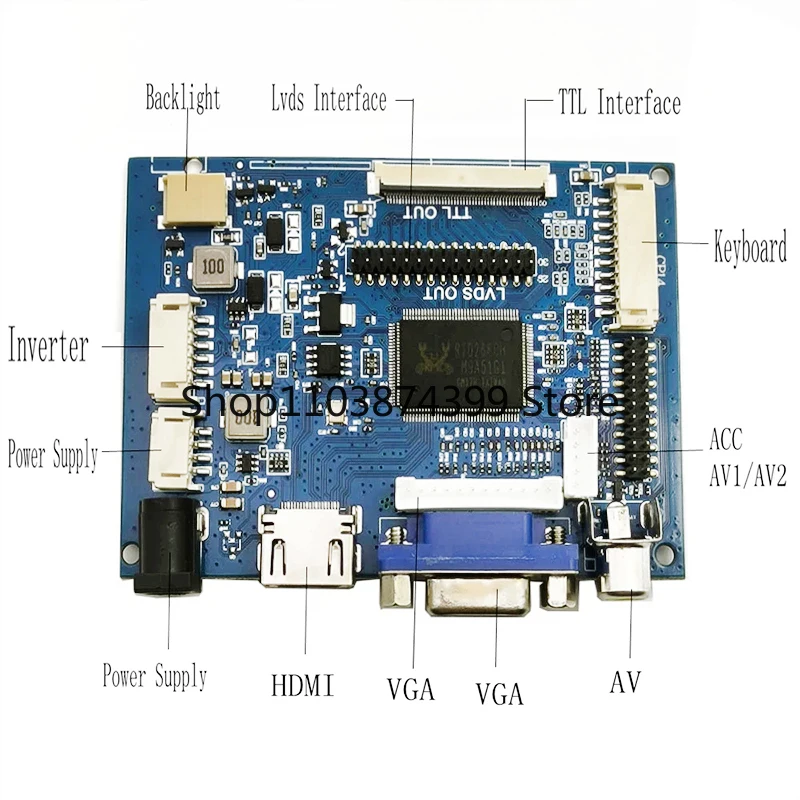 Imagem -06 - Painel de Tela com Hdmi Vga av Control Board Kit Dvd Player Portátil Monitor 7.0 800x600 Lcd Claa070ma0acw Brand New