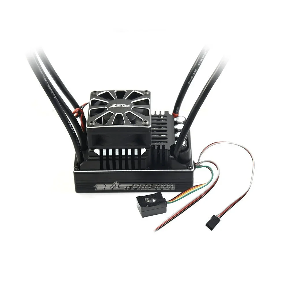 ZTW Beast Pro 300A مقاوم للماء بالكامل ESC 6-12S Lipo مدمج 8A BEC مع نظام تبريد مزدوج المروحة من الألومنيوم 1/5 عربات التي تجرها الدواب شاحنة Rc