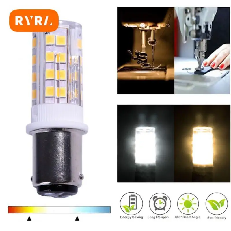 3.5W 220V Sewing LED Bulbs BA15D Base 33 Beads Cold/Warm White Light for Sewing Vehicles Household Decorative Lighting Fixture