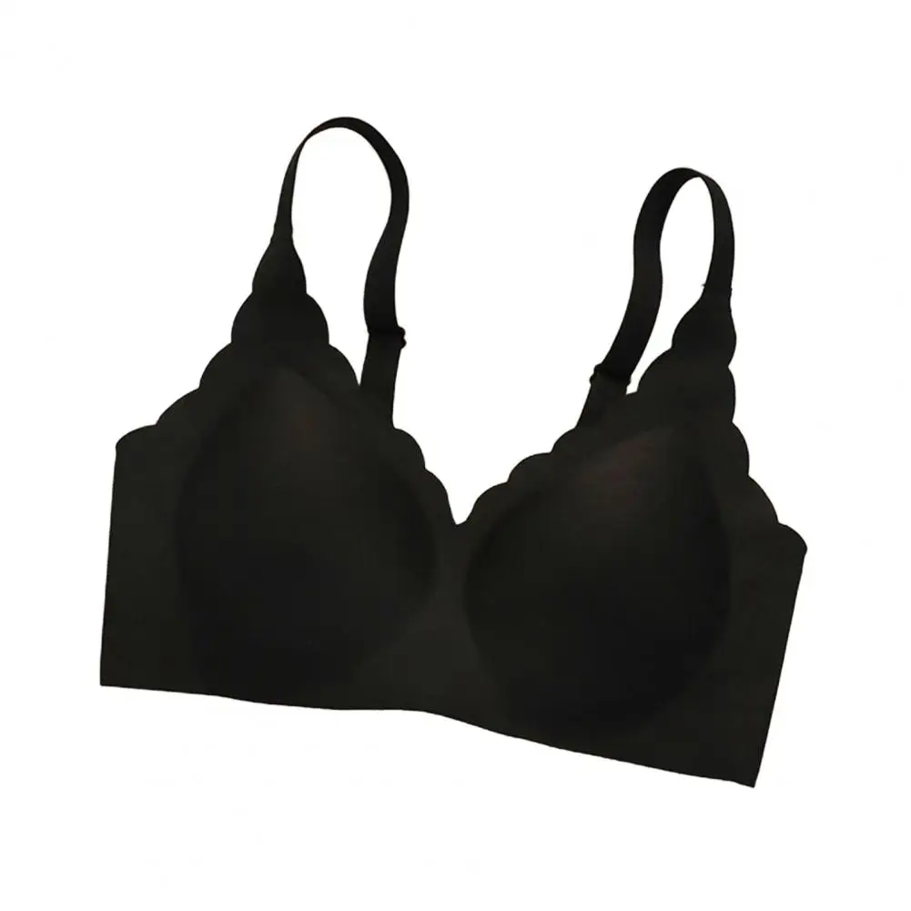 Women No Show Back Sports Bra Nylon Spandex Sports Bra Wireless Wireless Bra Full Coverage Push-up Bralette Wirefree for Women