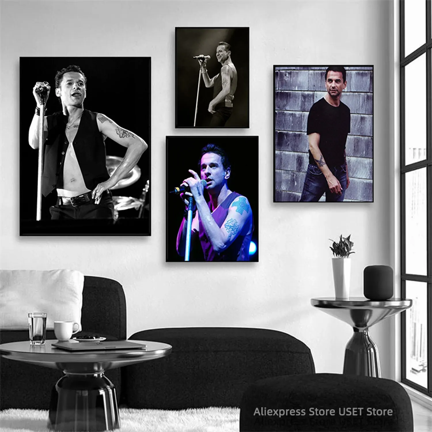 Dave Gahan Canvas Poster - Music Star Album Cover Wall Art, Celebrity Singer Band Home Decor Print