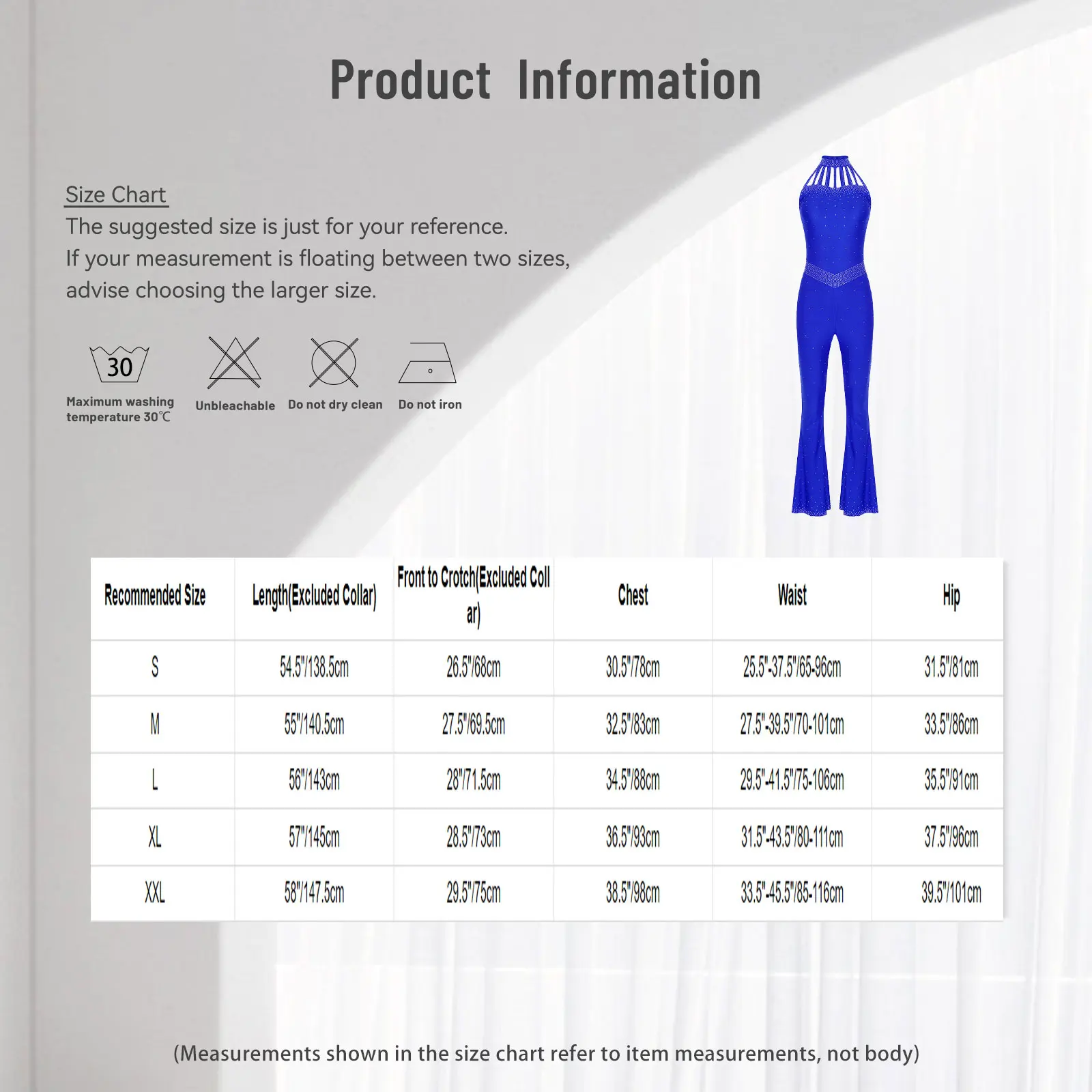 Women Figure Skating Gymnastics Jumpsuit Costume Sparkly Rhinestones Halter Neck Sleeveless Strappy Full Bodysuit Ballet Costume