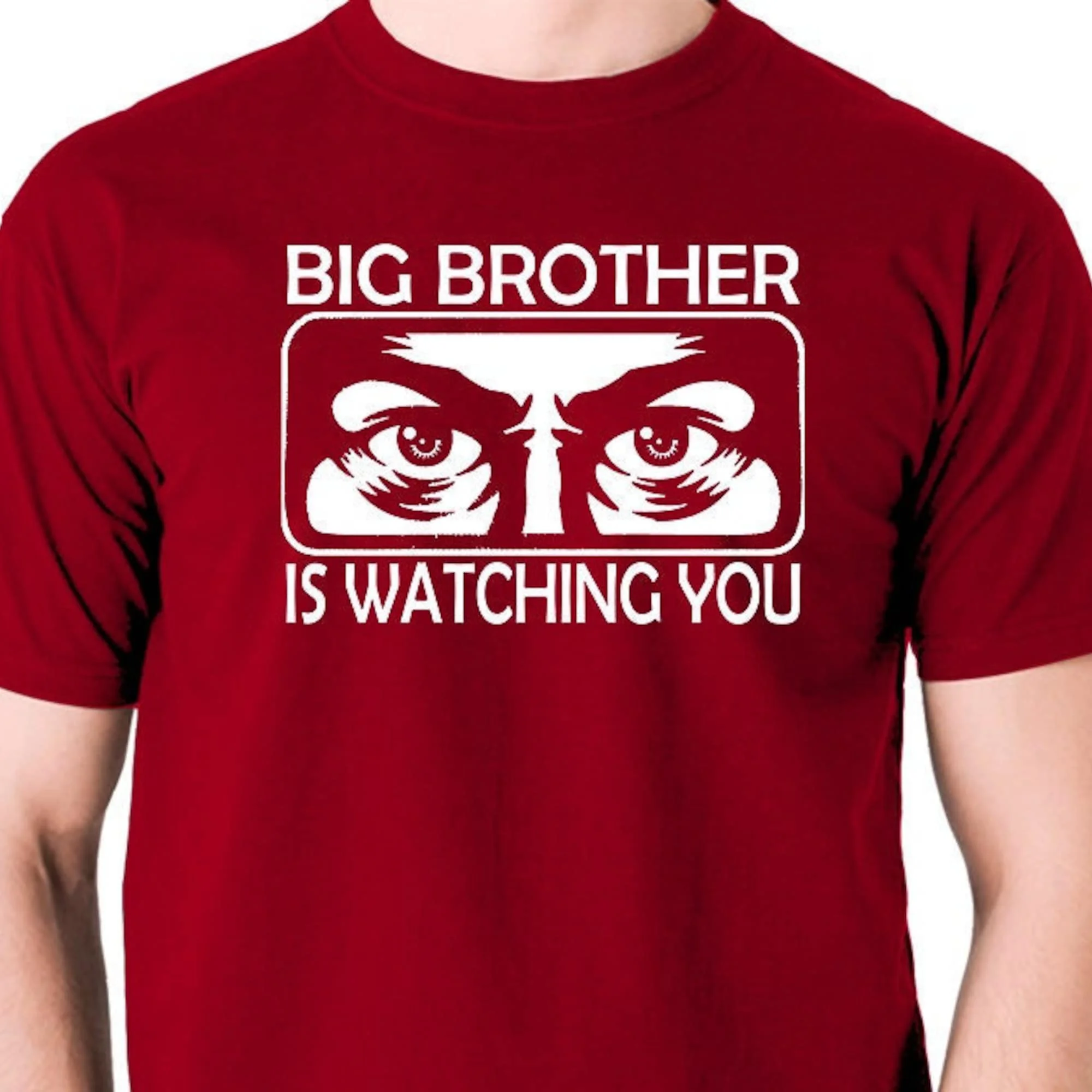 Big Brother Is Watching You, 1984 - T Shirt Cool Classic Vintage Movie 1984 Tee Men's TShirt Birthday Christmas Fathers Day