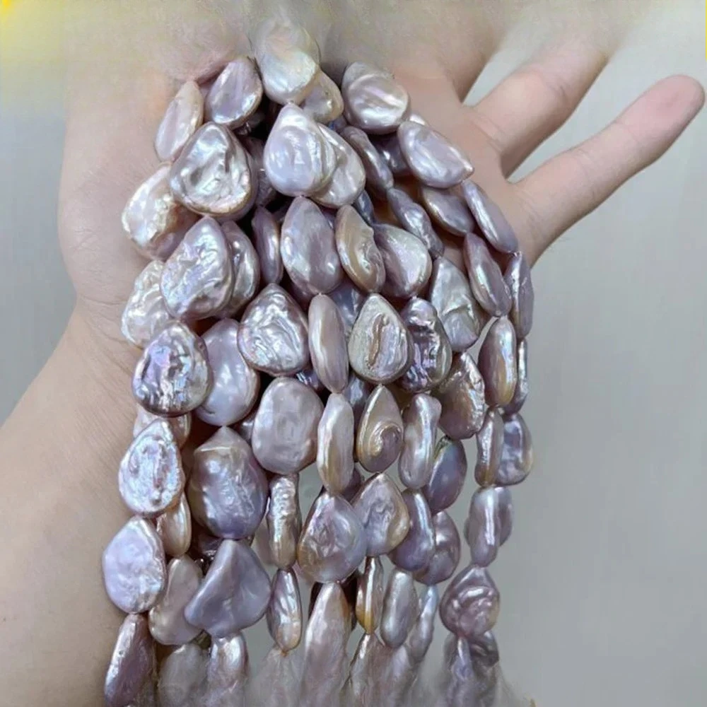 20x15mm AAA Glossy Purple Heart Shaped Baroque Freshwater Pearls Loose Beads Premium Supplies For Handmade Jewelry Presents
