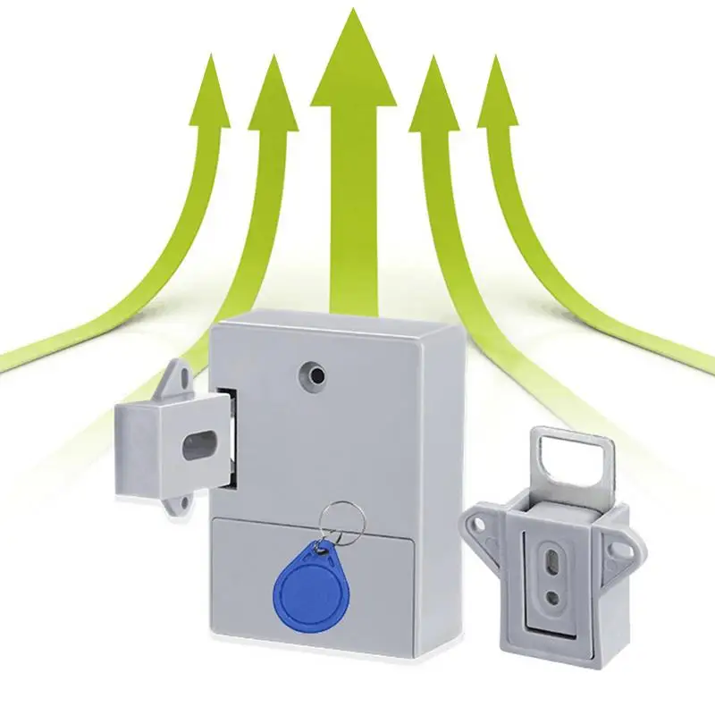 Замок для шкафа с RFID-замок для картотеки «сделай сам», замок с выдвижной защелкой, скрытый замок с RFID-замок, невидимый замок для ящика для полки ящика