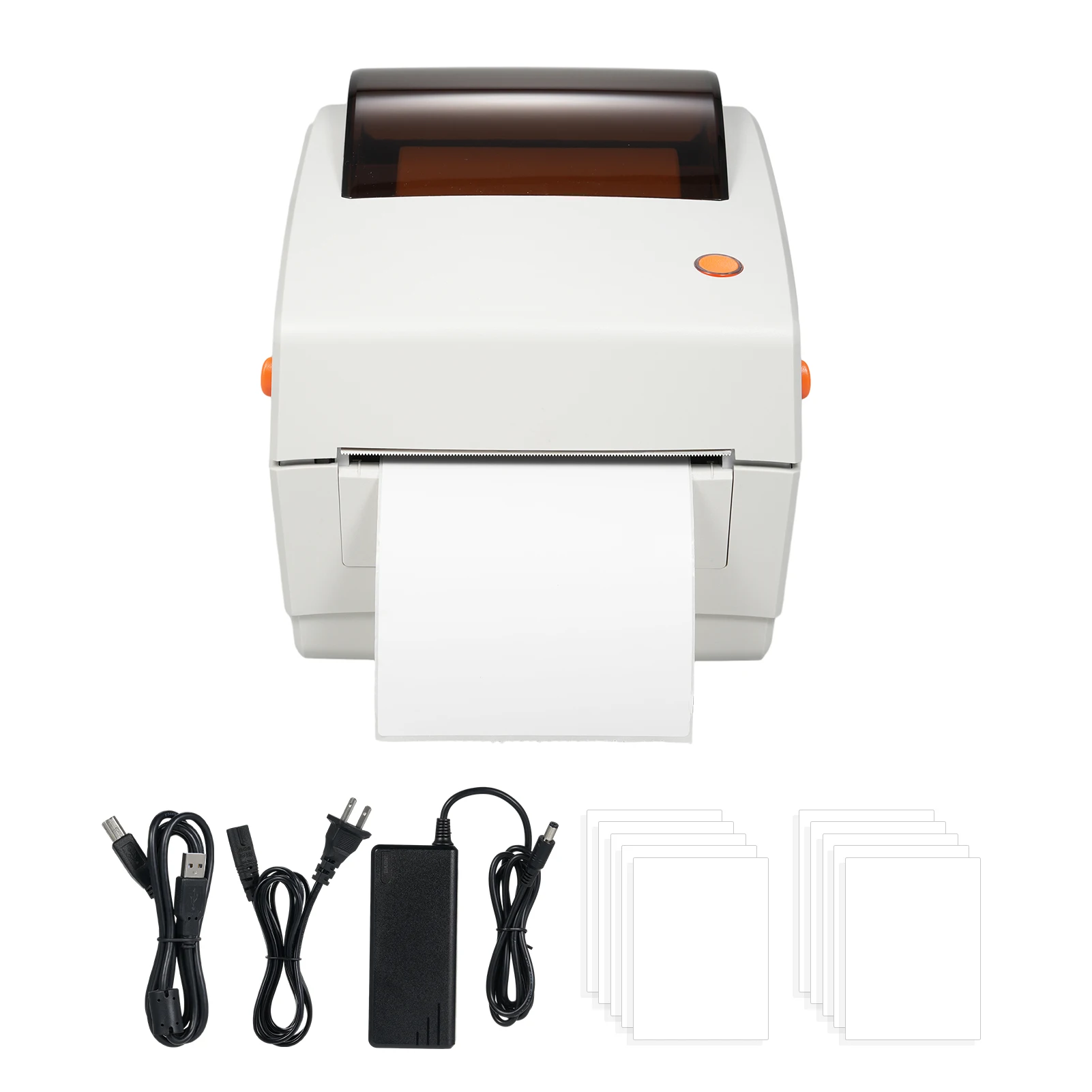 Neuer Thermo-Etikettendrucker, 10,2 x 15,2 cm, Etikettendruckmaschine, USB-Anschluss, 160 mm/s,