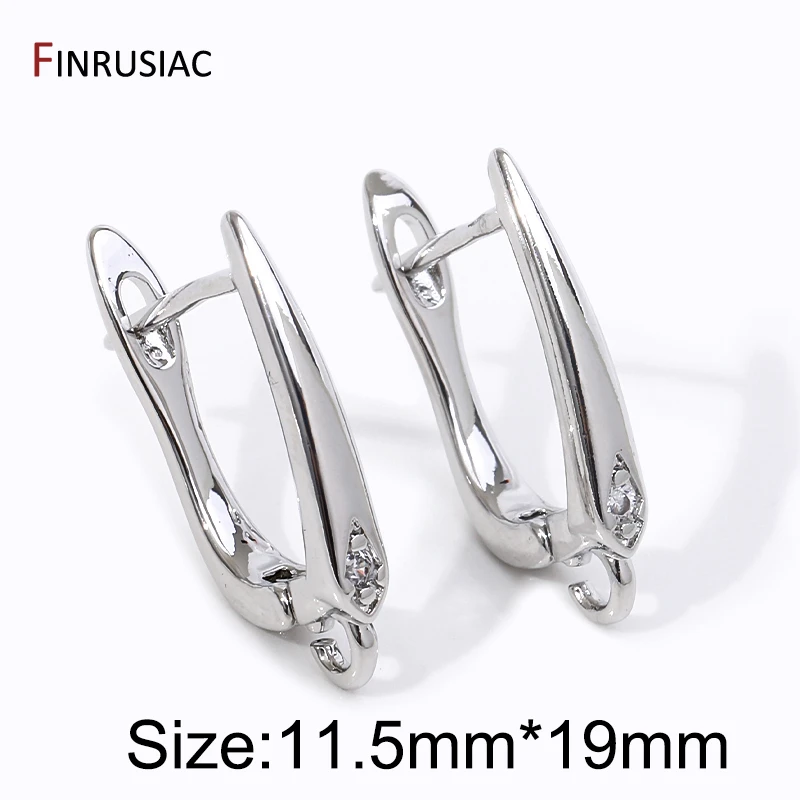 DIY Shvenzy Earwire Hoop Ohrring Haken Zubehör für 18K vergoldetes Messing Mode handgemachte Ohrringe Herstellung Zubehör Erkenntnisse – Detail 14