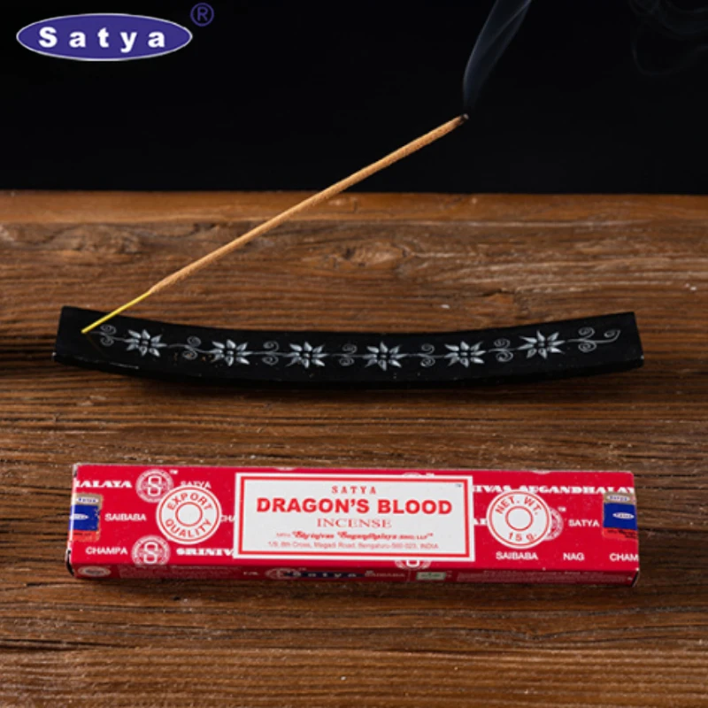 6/12boxes Dragon‘s Blood Incense Sticks Sleeping Aiding Tranquilize Mind Refreshing Scent Home Office Satya Natural Sandalwood