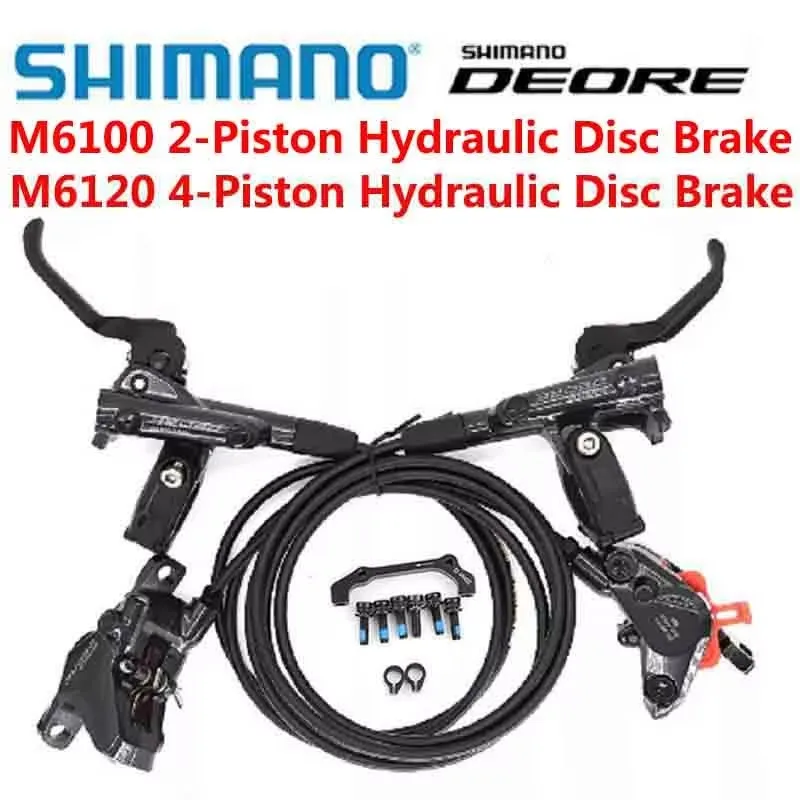 SHIMANO DEORE M6100 油圧ディスクブレーキセット シマノ DEORE M6100 M6120 油圧ディスクブレーキセット 2ピストン