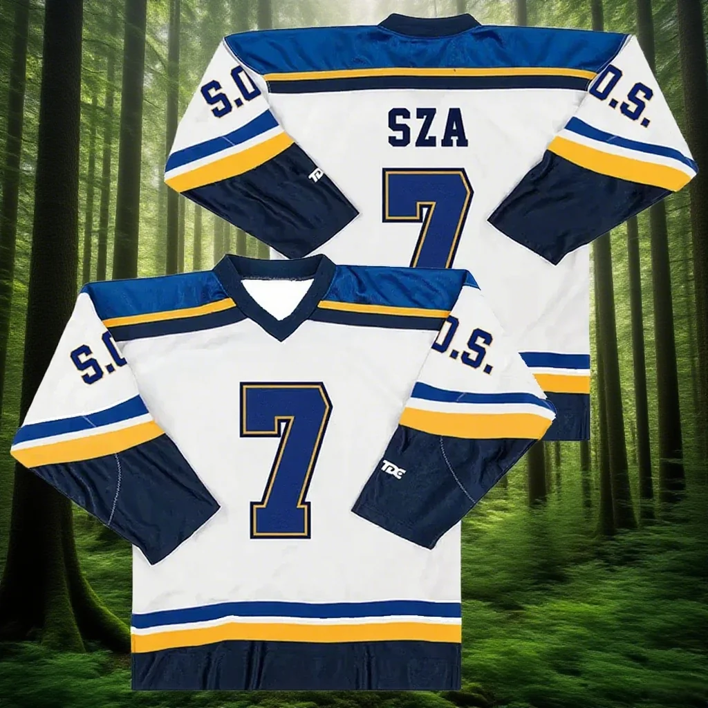 

Latest SZA Jersey SOS Blind New Album Merch North American Tour Unisex Long Sleeve Sweatshirt Shirts Cycling Sweatshirt