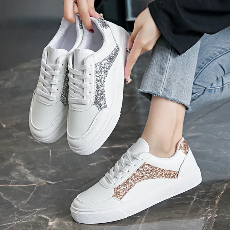 

Women Sneakers Spring and Autumn Casual Flat Sport White Shoes Woman Fashion Comfortable Outdoor Sneakers Women Zapatos De Mujer