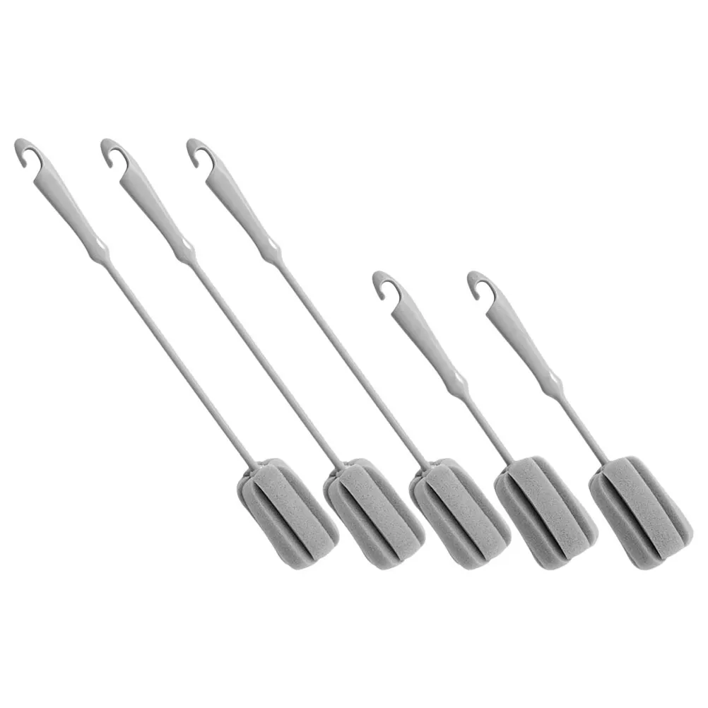 

5 Pcs Cleaning Ball Long Handle Cup Wash Brush Water Bottles Sponge Pp Cleaner Tool Soft