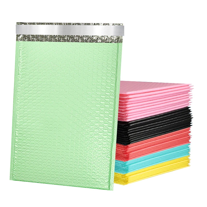 29x38cm Large Plastic Bubble Mailers Colored Shipping Packaging Bags Small Business Supplies Bubble Wrap Clothes Mailbags 50PCS