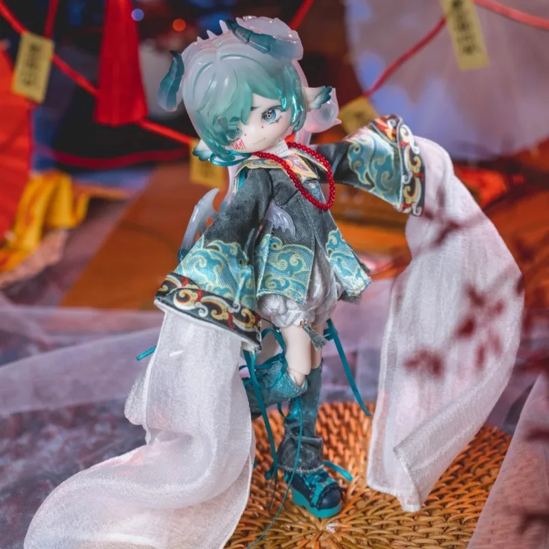 Autentyczna skrzynka na monety 1/12 Bjd Zielony Zombie Seria Figurka Anime Cool Cool Limitowana Edycja Ruchome Stawy Model Figurka Akcji Prezent