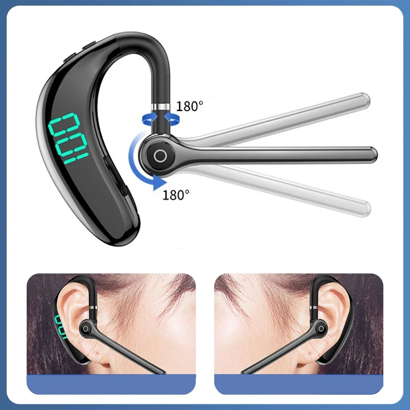 Wireless Bluetooth Headphones With Microphone Earphones Handsfree Noise Canceling Headset For Talking Business Driving Audifonos
