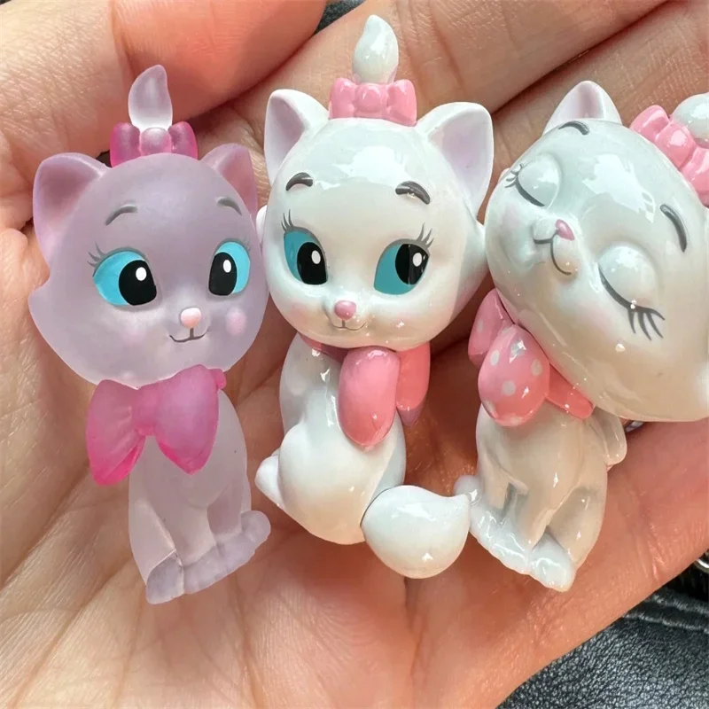 Disney Official Marie Cat Mini Cute Grain Blind Bag The-Aristocats Anime Lovely Model Desktop Ornaments For Kids Special Gift