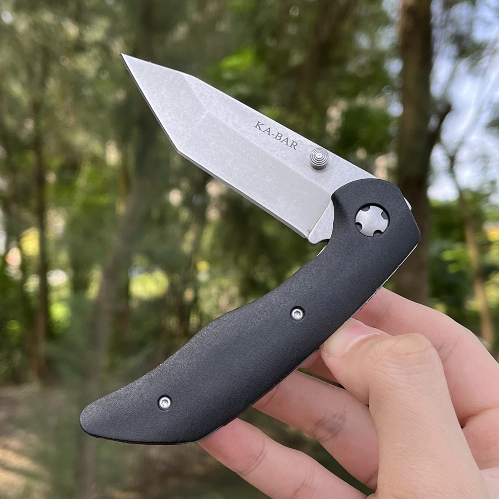 KB Jarosz 7506 pocket knife AUS-8A Steel Stonewashed Tanto Blade Outdoor Hiking Hunting tactical self defense knife EDC Knife