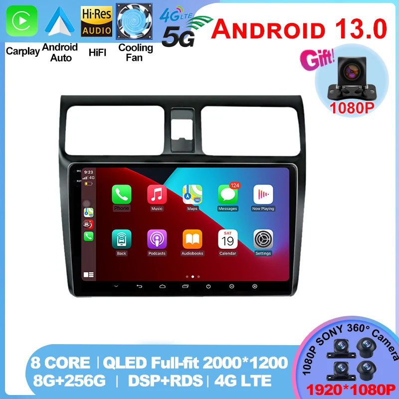 

For Suzuki Swift 2005-2010 8 Core 5G Wifi Android 13 2 Din Car Radio Multimedia Players Autoradio Carplay gps Head Unit