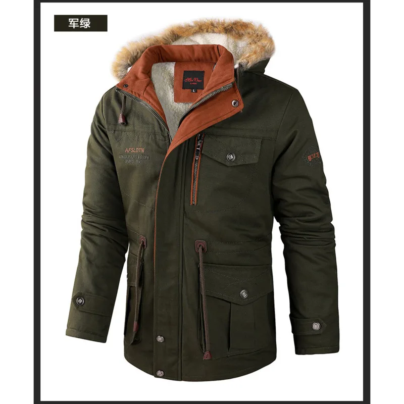 Manteau d'hiver chaud à capuche pour homme, Parka de neige imperméable, vêtements de montagne