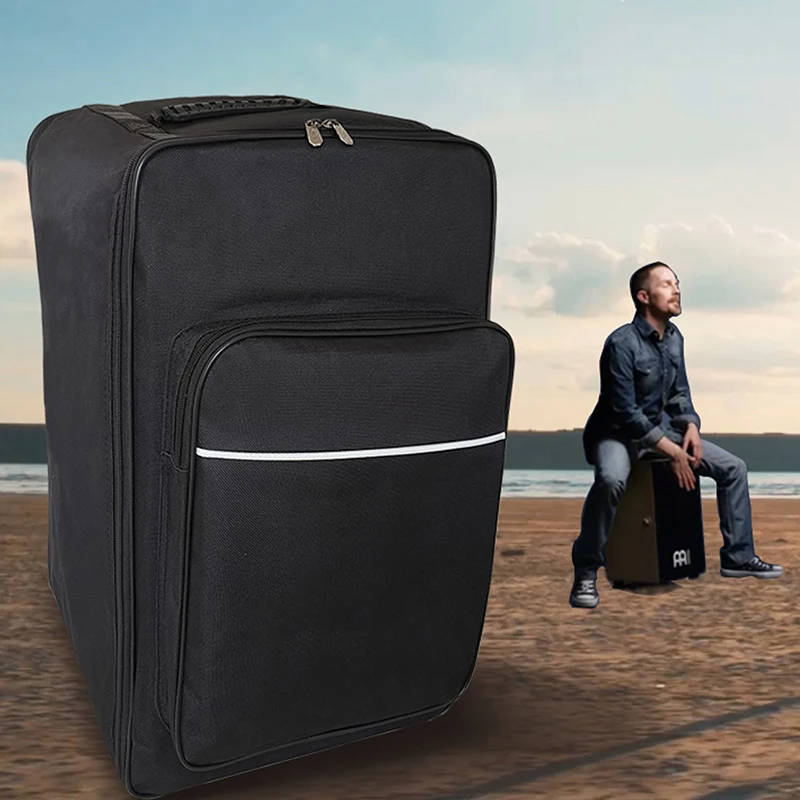 Cajon Drum Bag Double Shoulder Strap Waterproof Hand Drum Bag Portable Storage Backpack Percussion Instruments Handle Bags Parts