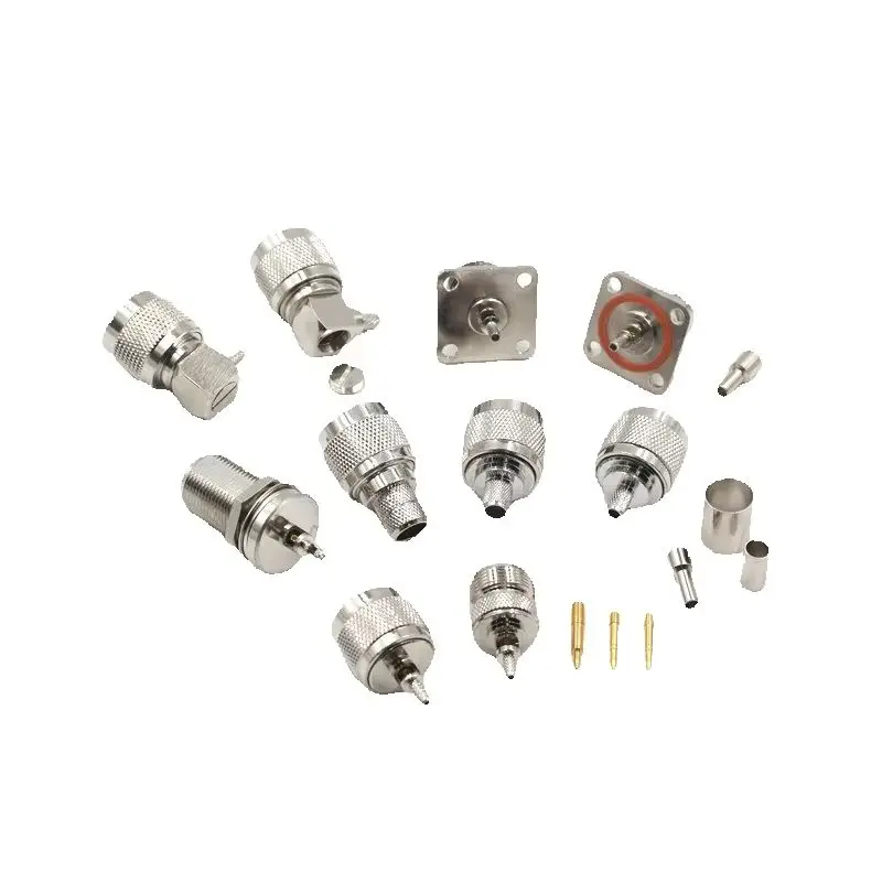 1PCS N Type Adapter J-K-JW-KY-KF 1.5/3/5/7MM Opening Type Male/Female Header Connector Match For RG58/142/174/316 All Copper