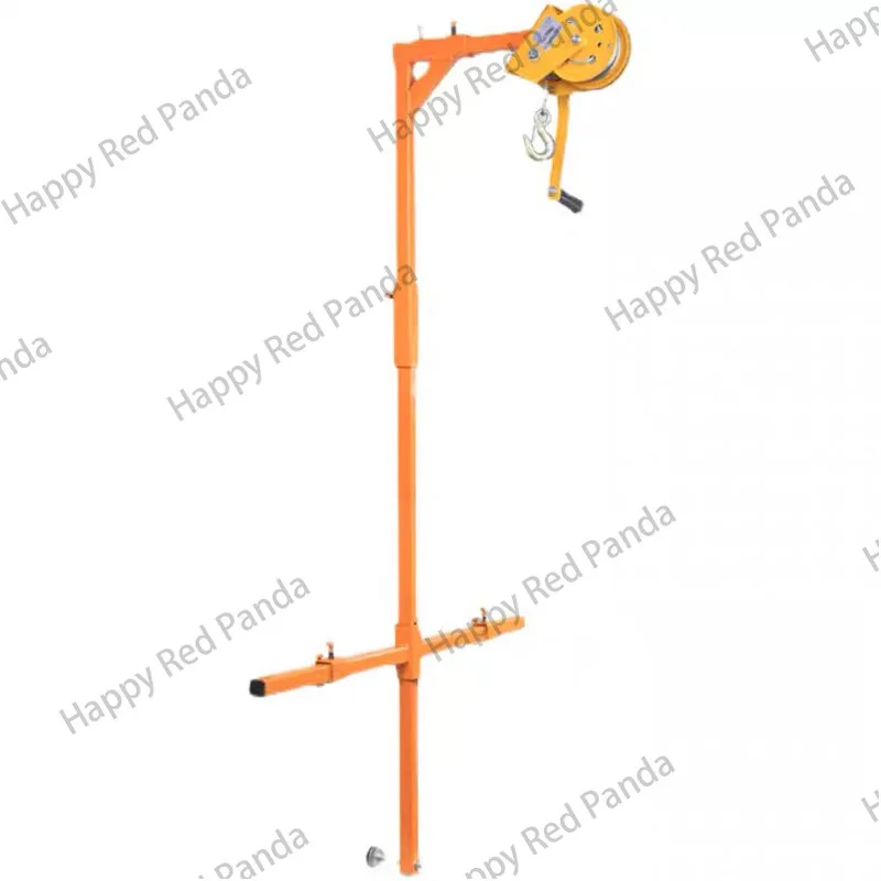 NEW 1200 lb Manual Stainless steel, outside installation lifting crane, folding, self-locking manual assembly air conditioner