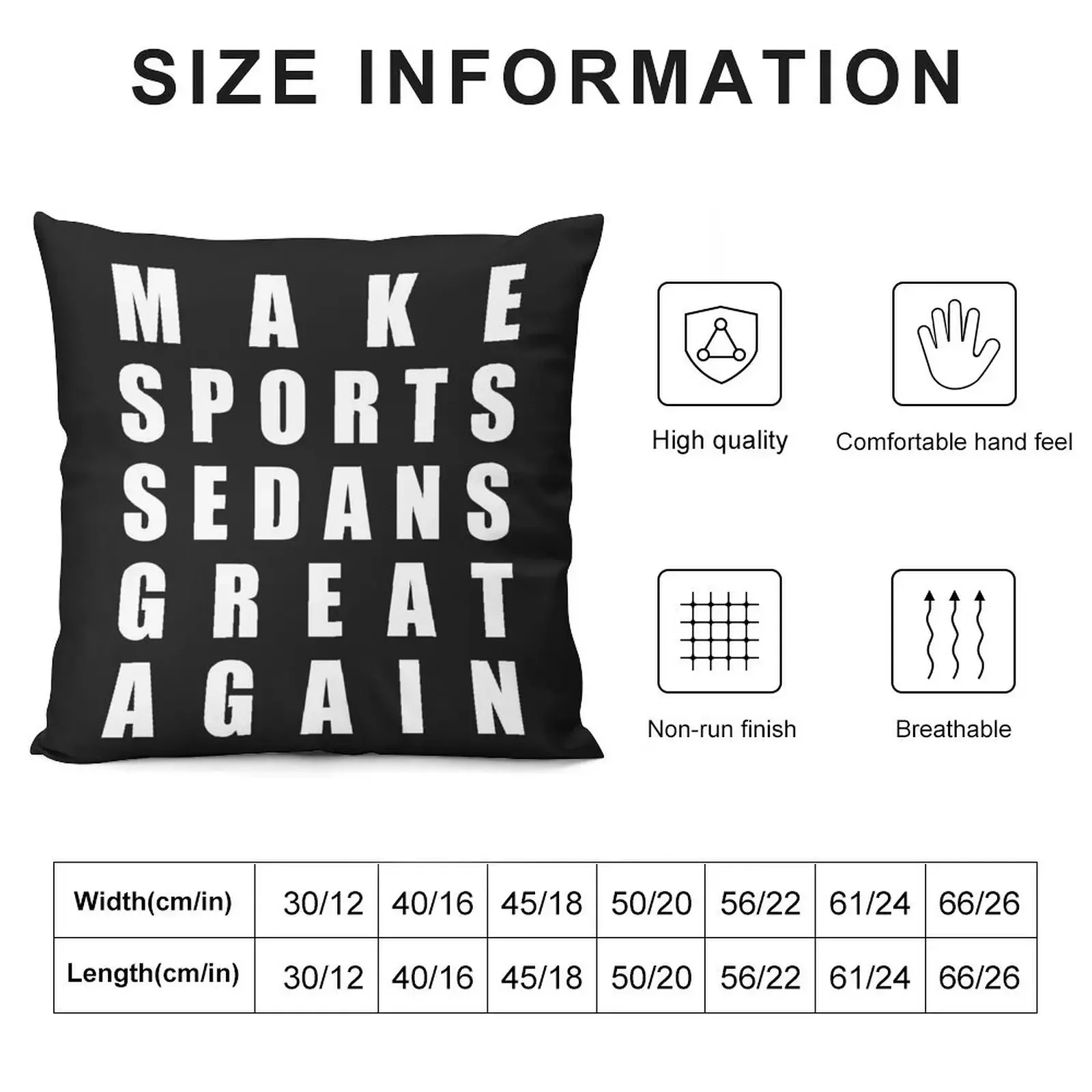 Make Sports Sedans Great Again Throw Pillow Pillows Aesthetic Christmas Throw Pillows Covers pillow