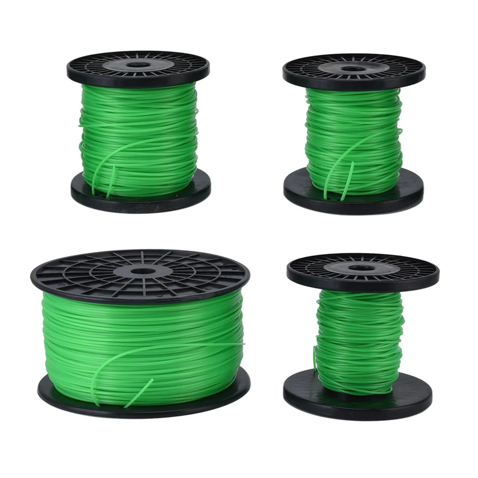 2mm Lawn Mower String Trimmer Line Round Grass Trimmer Line Green for Garden Trimmer Accessories