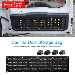 Car Tail Door Storage Bag Organization Accessories With Screws For Suzuki Jimny JB64 JB74 2018-2021 Auto Stowing Tidying