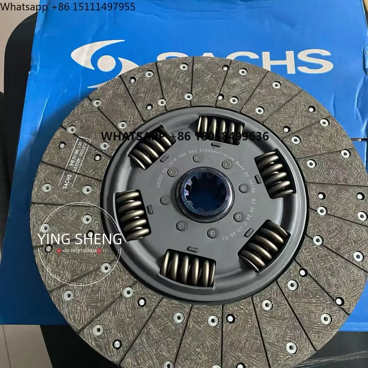 Original SACH SS Bus Truck Parts Clutch Driven Disc 1601-01121 for Kinglong Zhongtong JAC Auman Yotong ZK6121HQ/6122H9/6128H