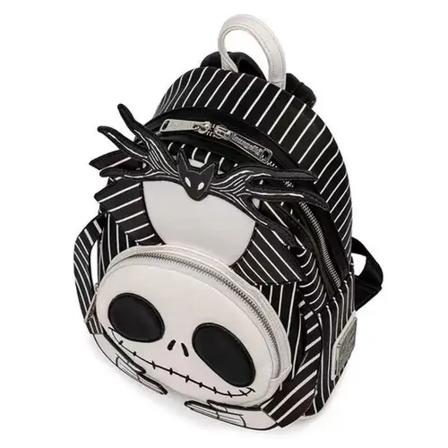 Imagen 2 del producto Loungefly Disney Pesadilla Antes de Navidad sin cabeza Jack Skellington Bolso de hombro con doble correa para mujer