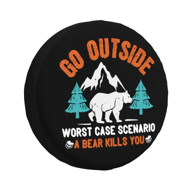 

Custom Adventure Camping Spare Tire Cover for Suzuki SUV RV Trailer Car Wheel Protectors Accessories