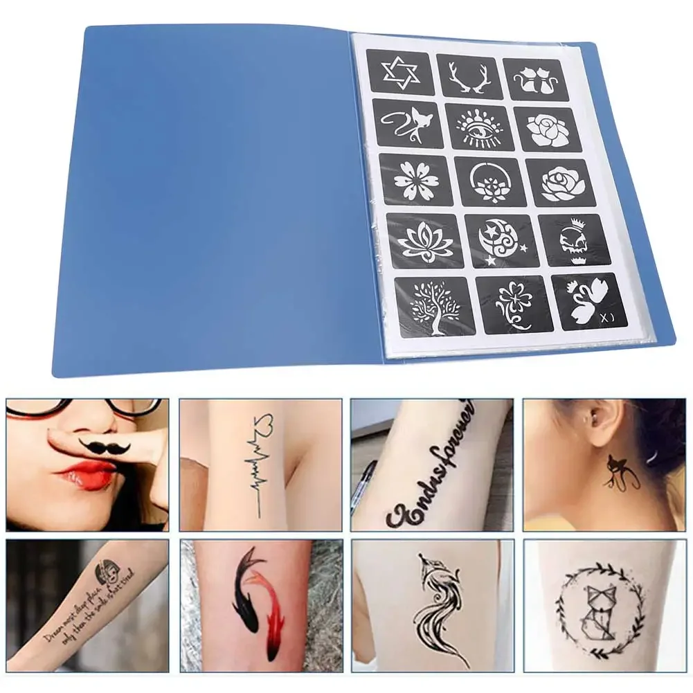 

Reusable Tattoo Stencil For Airbrush Ink Body Tattoo Exquisite Pattern Template Design Tools Stencils Tattoo Beginner Dedicated