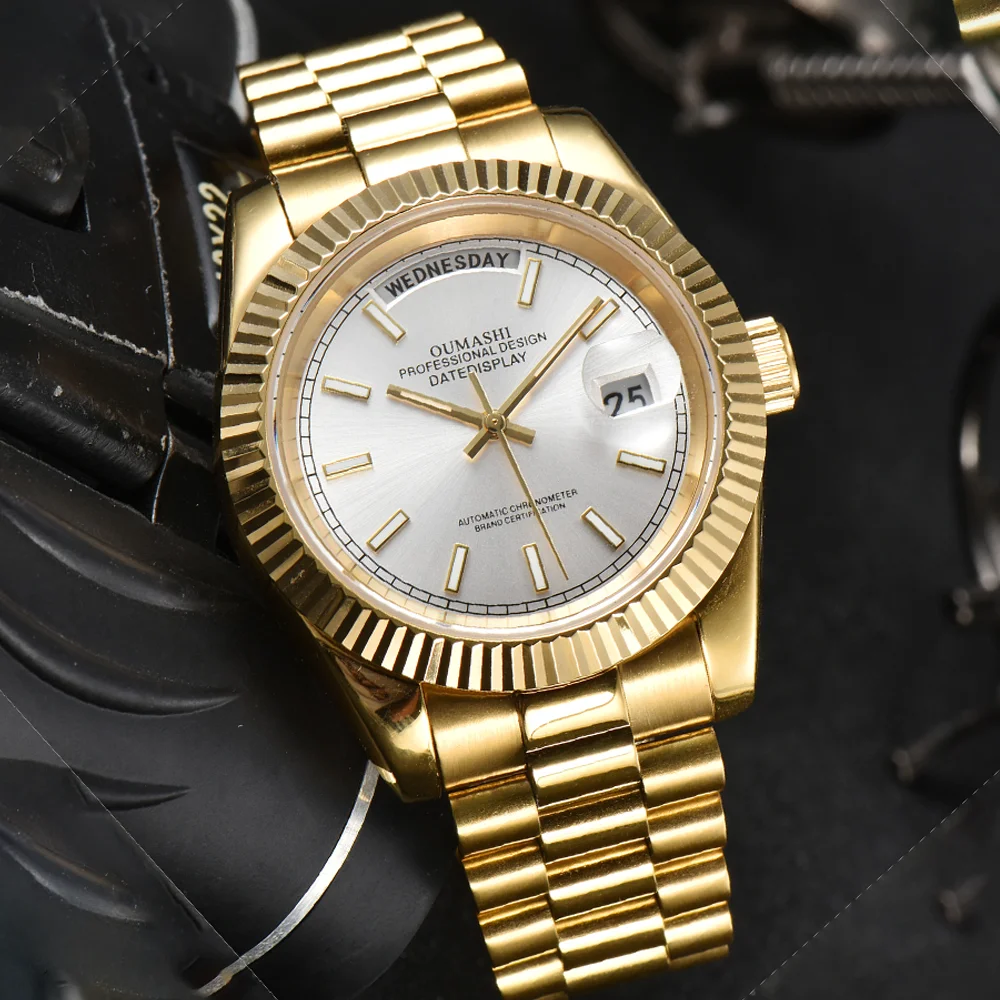 Miyota 8285 orologi con movimento orologi da uomo di lusso orologi in acciaio inossidabile con vetro zaffiro orologi con movimento meccanico automatico